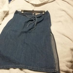 London denim skirt  Blue jean skirt long